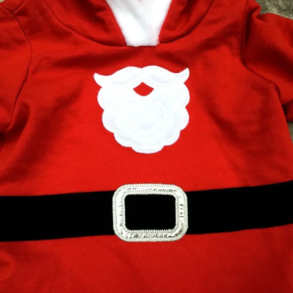Boy's Santa Onesie Cat & Jack Sz 0-3M